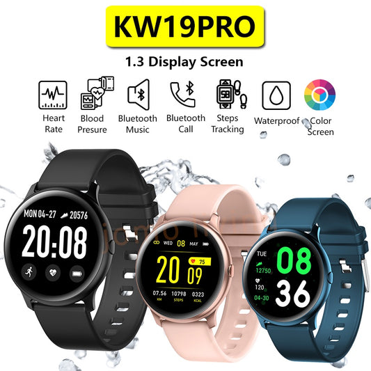 KW19 Pro Smart Watch Blood Pressure Fitness Smart Wristband Fitness Tracker Sports Watch