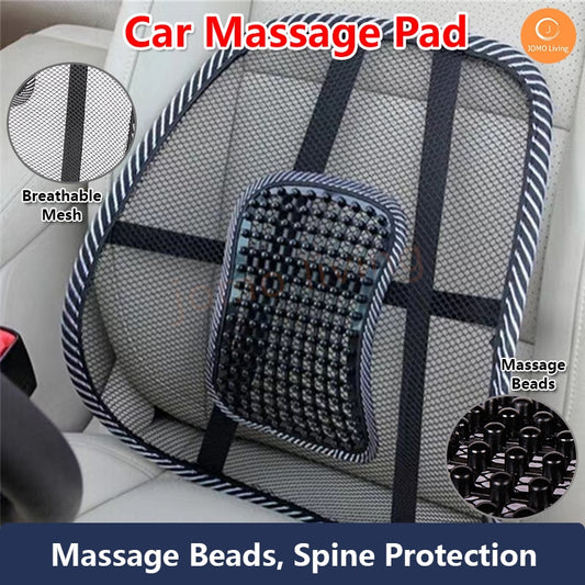 Massage Bead Lumbar Back Support Spine Posture Correction Car Seat Chair Cushion Pad