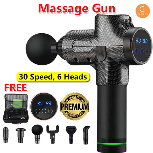 Professional 30Speed 6Head Massage Gun Muscle Pain Sport Massage Machine Gun