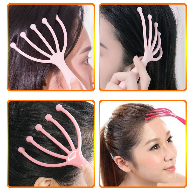 5 Claw Scalp Massager Acupoint Massage Relaxer Octopus Stress Release Tool