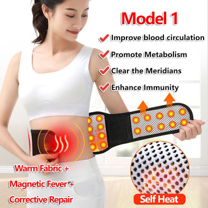 Self-heating Magnetic Waist Belt Tourmaline Self-heating Pain Relief Menstrual Heat Pad