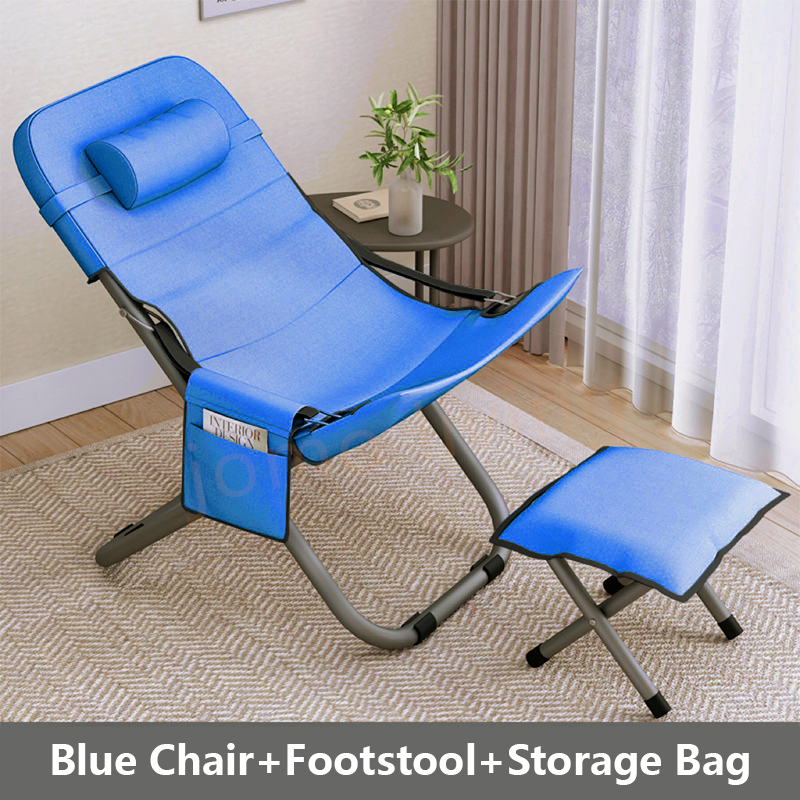 Foldable Lazy Chair Outdoor Camping Chair Portable Chair Picnic Balcony Chair / Lazy Sofa