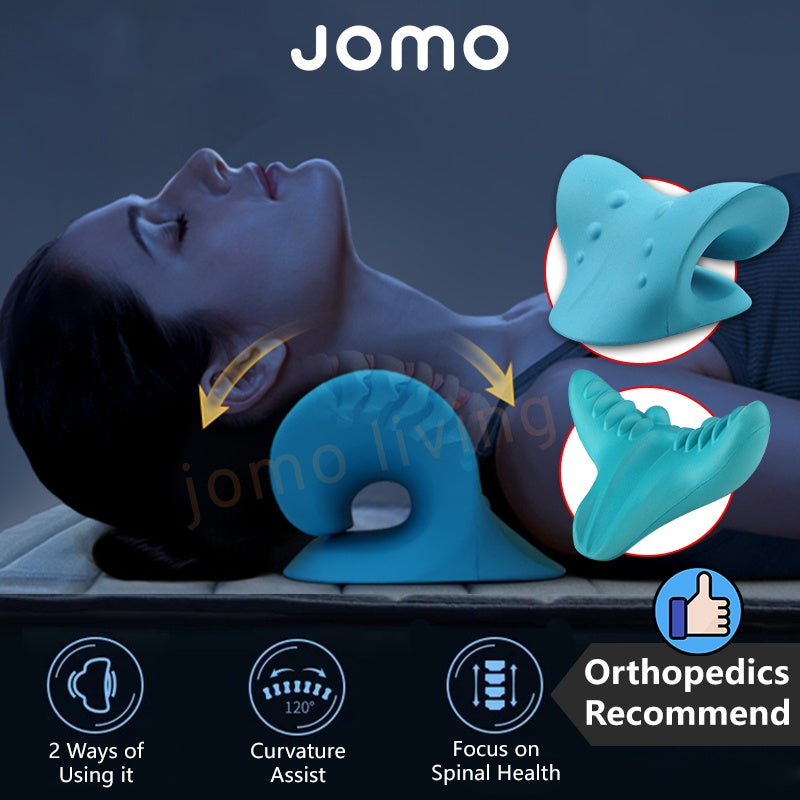 JOMO Neck Massager V & C Shape Pillow Neck Stretcher Relax