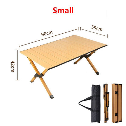 Egg Roll Foldable Table Outdoor Table Camping Picnic Table