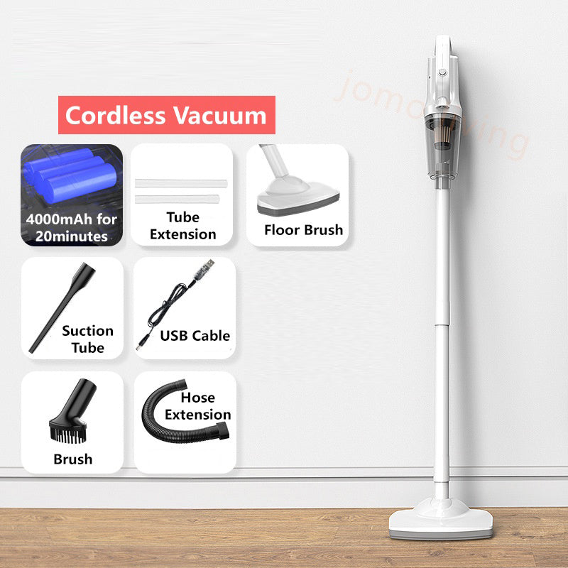 12000pa 120W White Cordless Vacuum Cleaner Powerful Suction Mini Light Portable Vacuum Bag